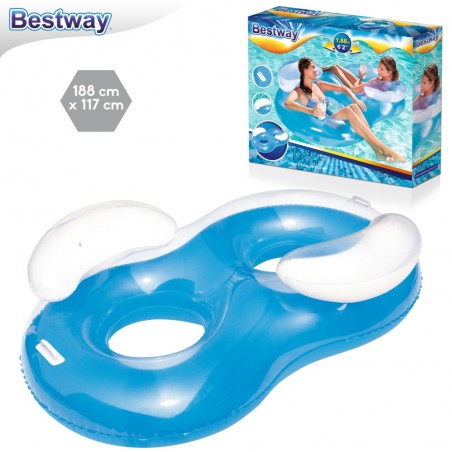 Sillón Doble Con Respaldo Piscina