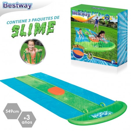 Pista deslizante triple slime blandiblú 549 cm