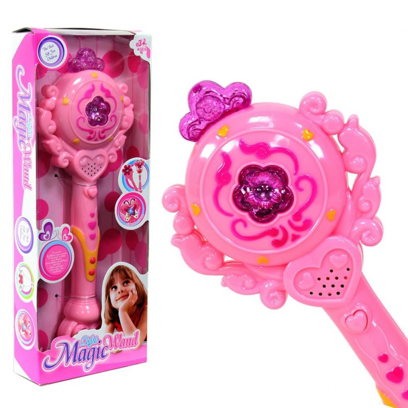 Varita Mágica Con Luz Y Sonido En Color Rosa Varita Mágica Con Luz Y Sonido En Color Rosa