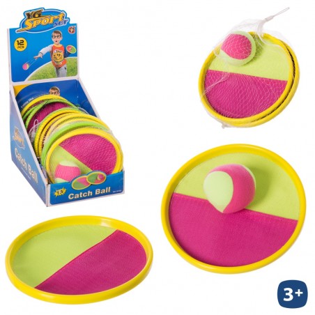 Juego atrapa la bola velcro 2 c 19 cm