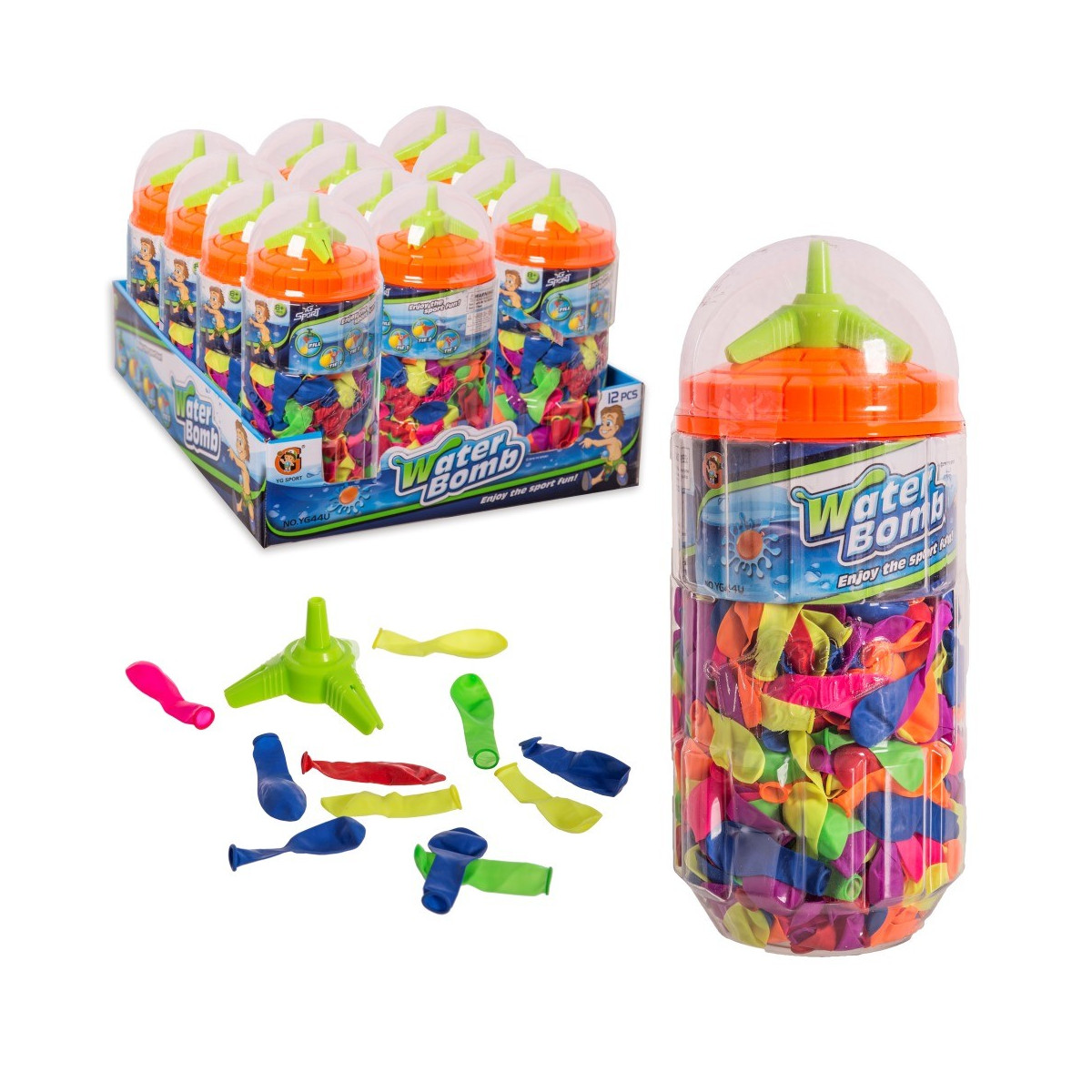S 500 globo agua contenedor plastico 11 x 26 cm