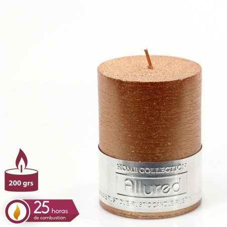 Vela Cilíndrica Allure Champán 6 X 8 Cm