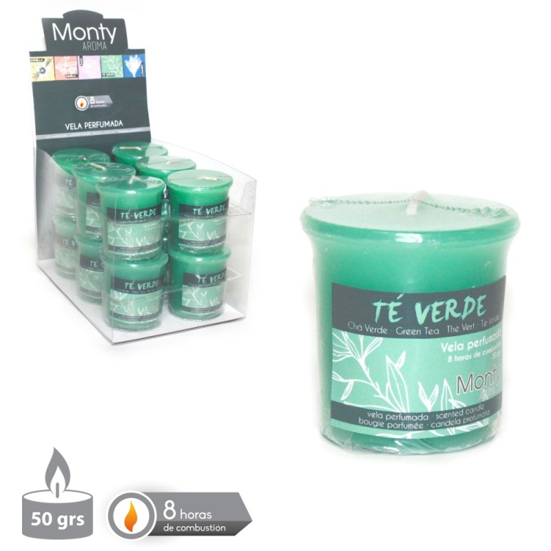 Vela Cilíndrica Perfumada Verde 4,20 X 4,46 Cm Vela Cilíndrica Perfumada Verde 4,20 X 4,46 Cm