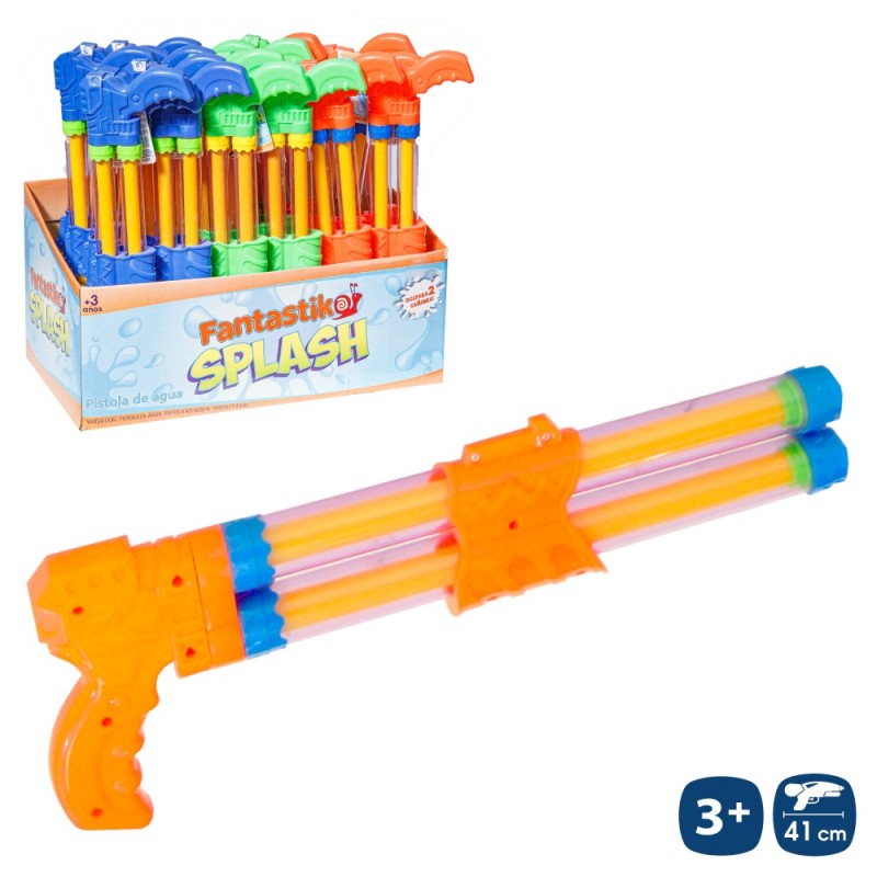 Pistola De Agua Dos Cañones Aire 3 C 41 Cm Pistola De Agua Dos Cañones Aire 3 C 41 Cm