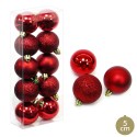S 10 bola rojo decoración navidad 5 x 5 x 5 cm
