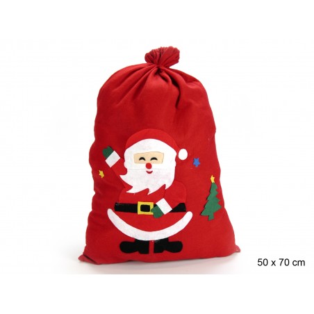 Saco Papá Noel Tejido 50 X 0,20 X 70 Cm