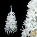 árbol 196 ramas pe pvc espumillón blanco