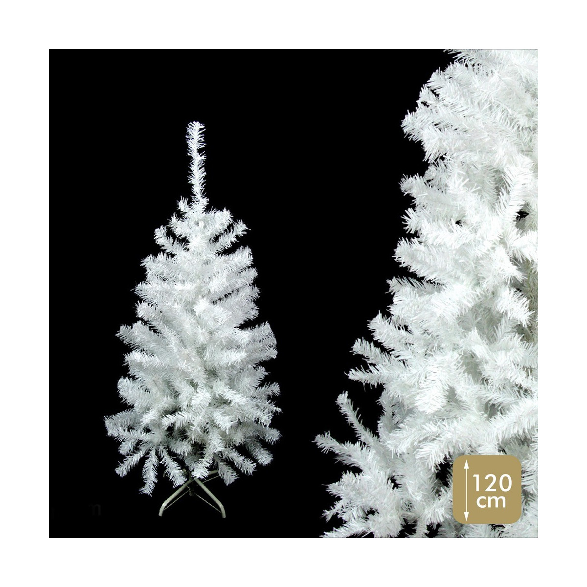 árbol 196 ramas pe pvc espumillón blanco