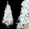árbol 820 ramas pe pvc espumillón blanco 110 x 110 x 210 cm
