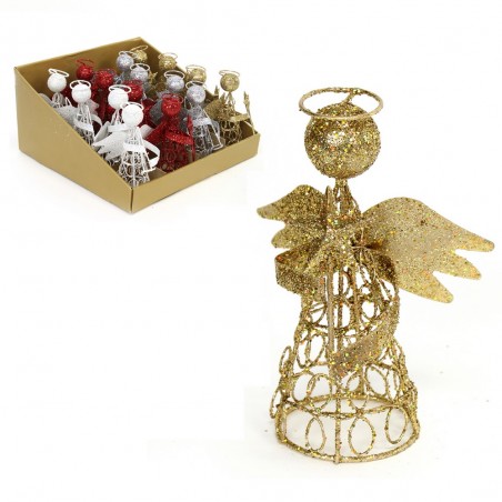 ángel Metal 4 C Decoración Navidad 10 X 6 X 14 Cm