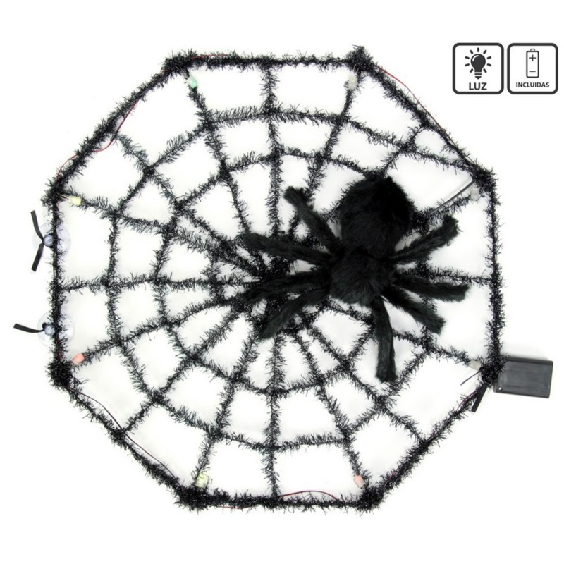 Telaraña Tarántula Con Luz 58 X 6 X 58 Cm Telaraña Tarántula Con Luz 58 X 6 X 58 Cm