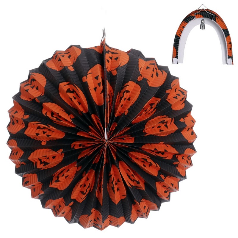 Farol Calabazas Papel 28 X 28 X 28 Cm Farol Calabazas Papel 28 X 28 X 28 Cm