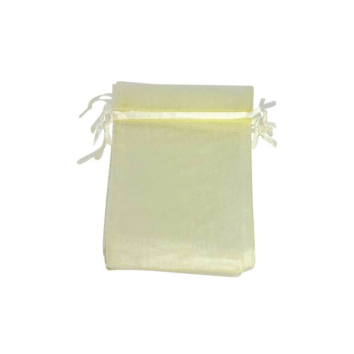 Bolsas de organza beige 9x15cm