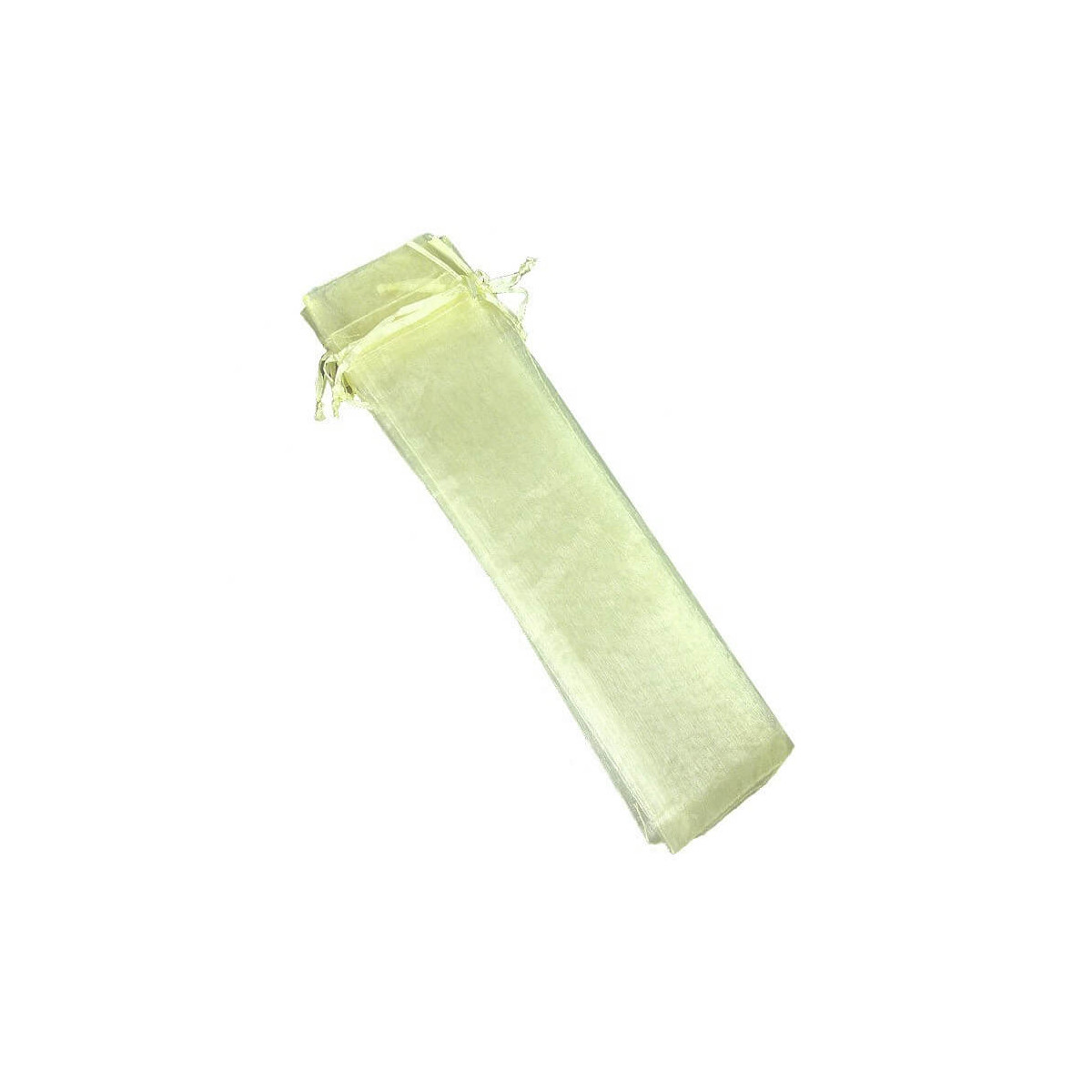 Funda 30x7 cm organza beige