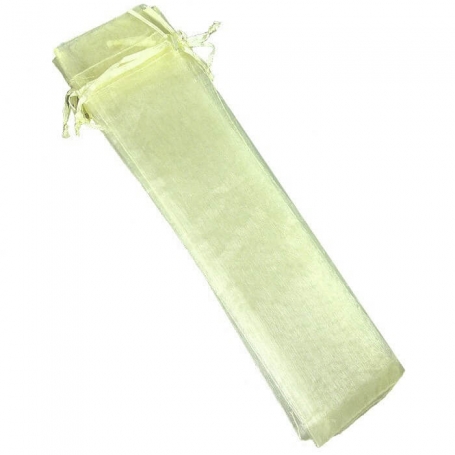 Funda Abanico Organza Beige
