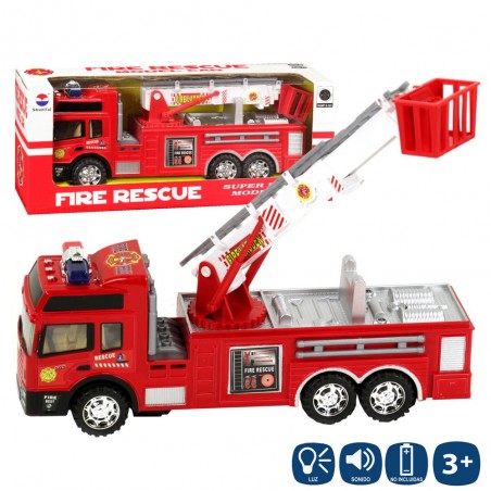 Camión bomberos salvaobstáculos luz y so 30 cm