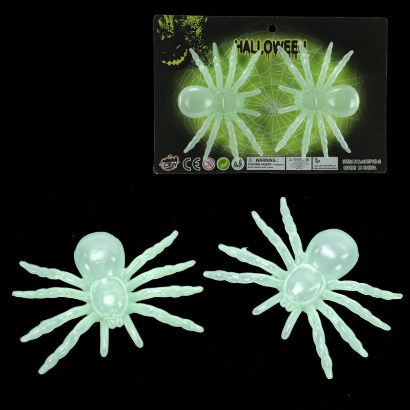 S 2 Araña Fluorescente Plástico 10 X 7 Cm S 2 Araña Fluorescente Plástico 10 X 7 Cm