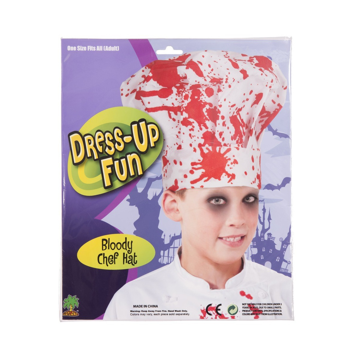 Gorro cocinero sangriento infantil 25 x 25 cm