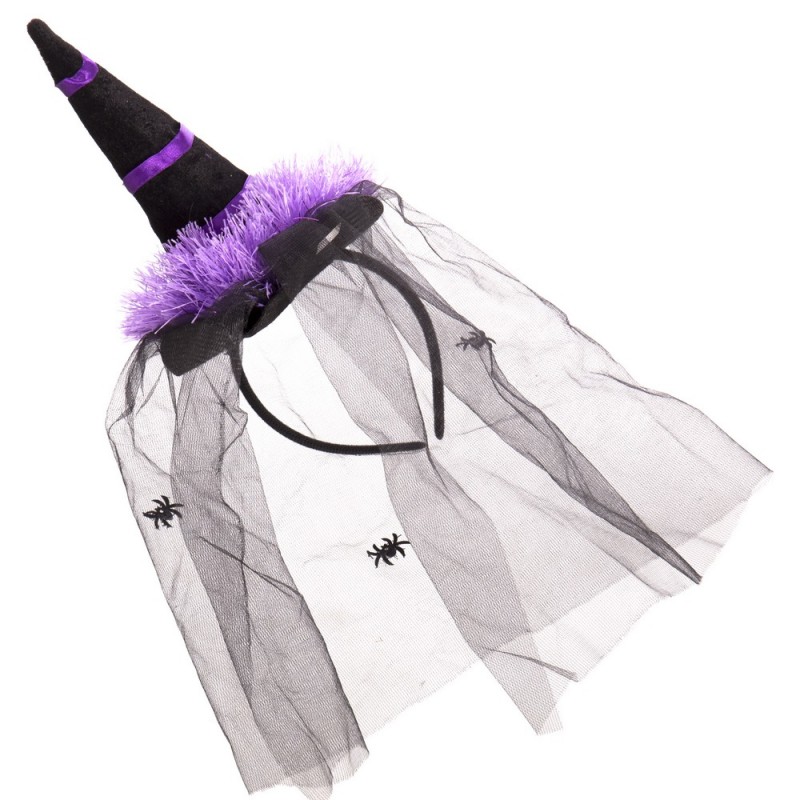 Diadema Bruja Morado 5 X 2 X 27 Cm Diadema Bruja Morado 5 X 2 X 27 Cm