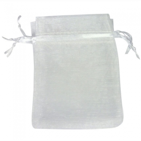 Bolsa organza blanco