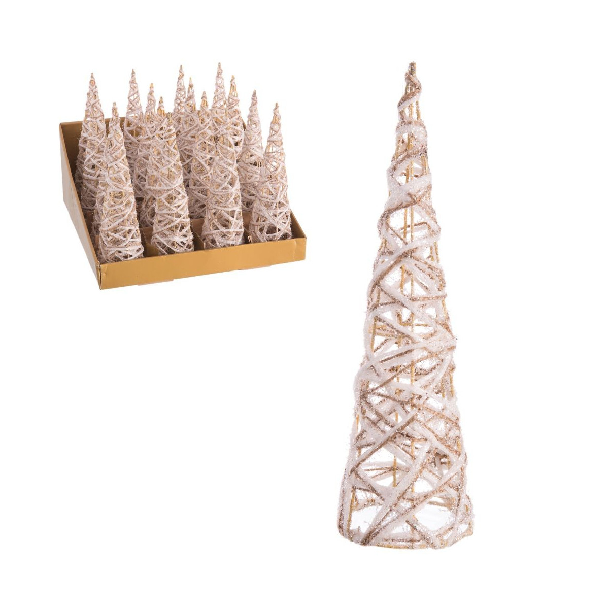 árbol metal blanco decoración navidad 7 50 x 7 50 x 25 cm