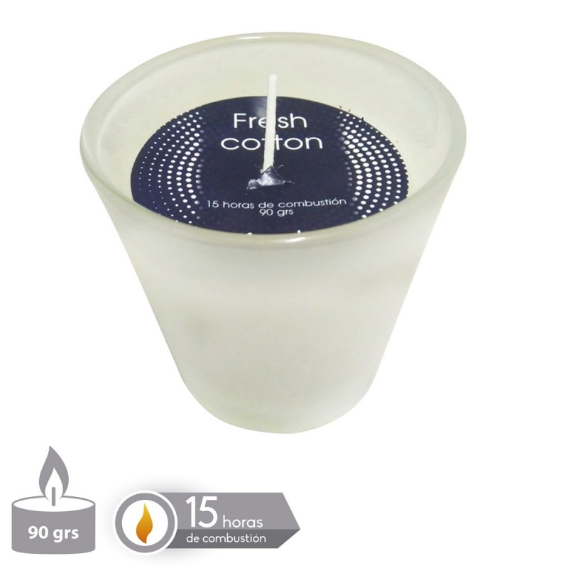 Vela Tarro Cristal Perfumada Blanco 7,50 X 7,50 Cm Vela Tarro Cristal Perfumada Blanco 7,50 X 7,50 Cm