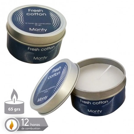 Vela En Lata Perfumada Spa Blanco 6,50 X 4,20 Cm