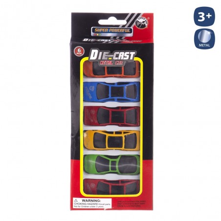 S 6 Coche Deportivo Rueda Libre Metal
