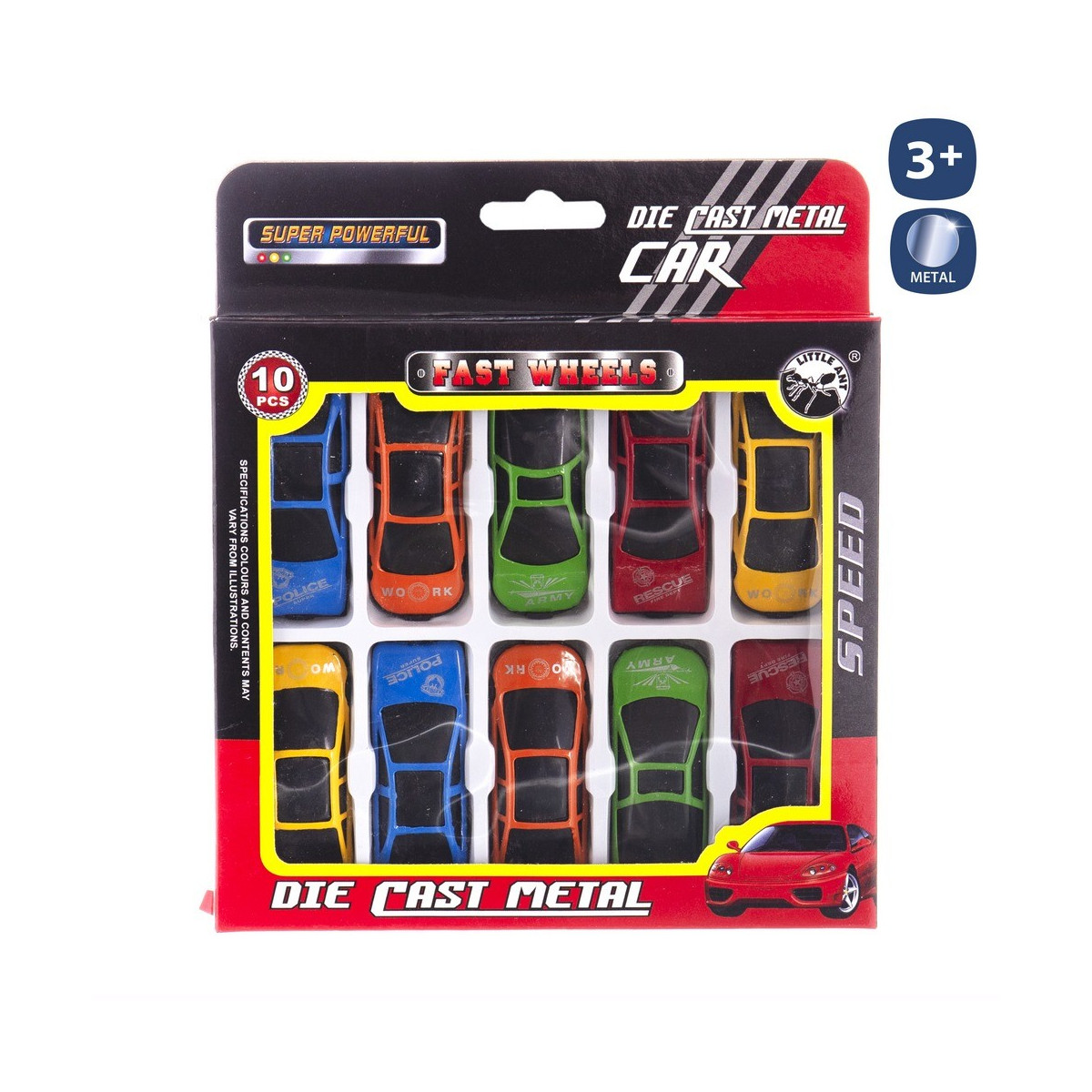 S 10 coche deportivo rueda libre metal