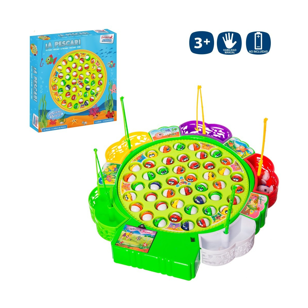 S 45 piezas juego de pesca eléctrico