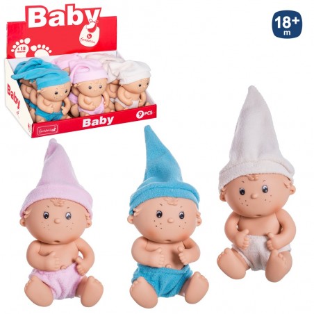 Bebé Vinilo Braguita Gorro 3 C 20 Cm
