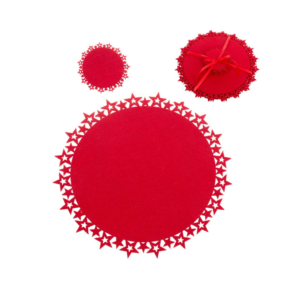 S 4 salvamantel y posavasos rojo 10 x 0 30 x 10 cm