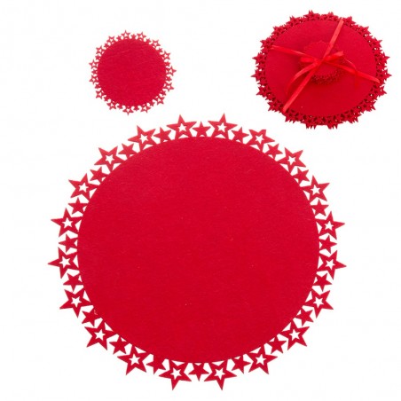 S 4 Salvamantel Y Posavasos Rojo 10 X 0,30 X 10 Cm