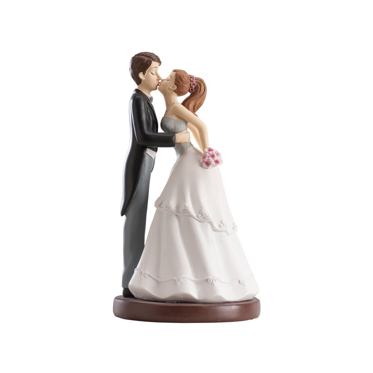 Figura novios besandose para tarta de boda