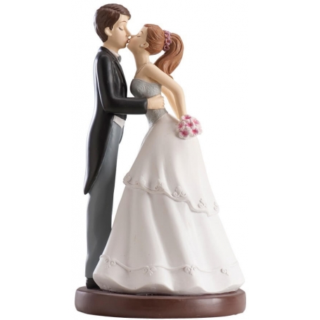 Figura Novios Besandose Para Tarta De Boda