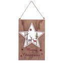 Colgante estrella madera
