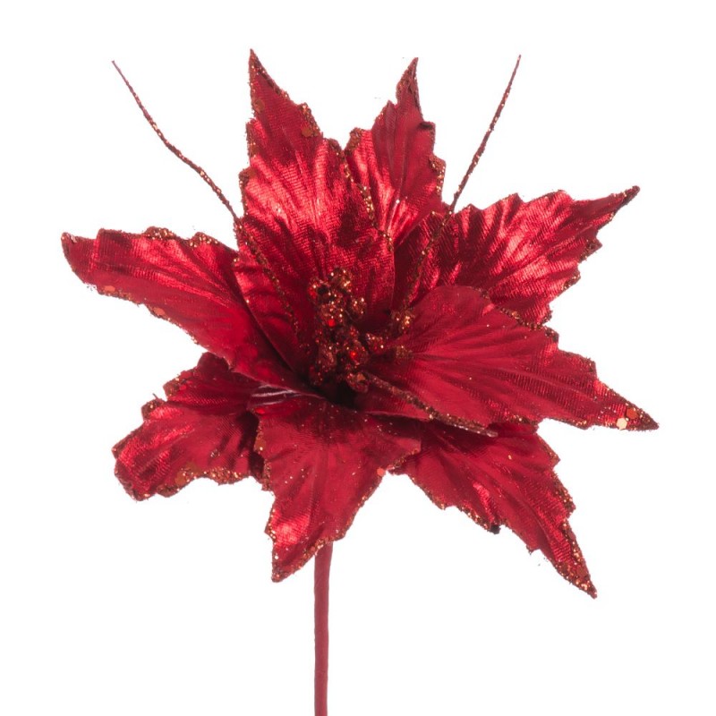 Poinsettia Tejido Rojo Poinsettia Tejido Rojo