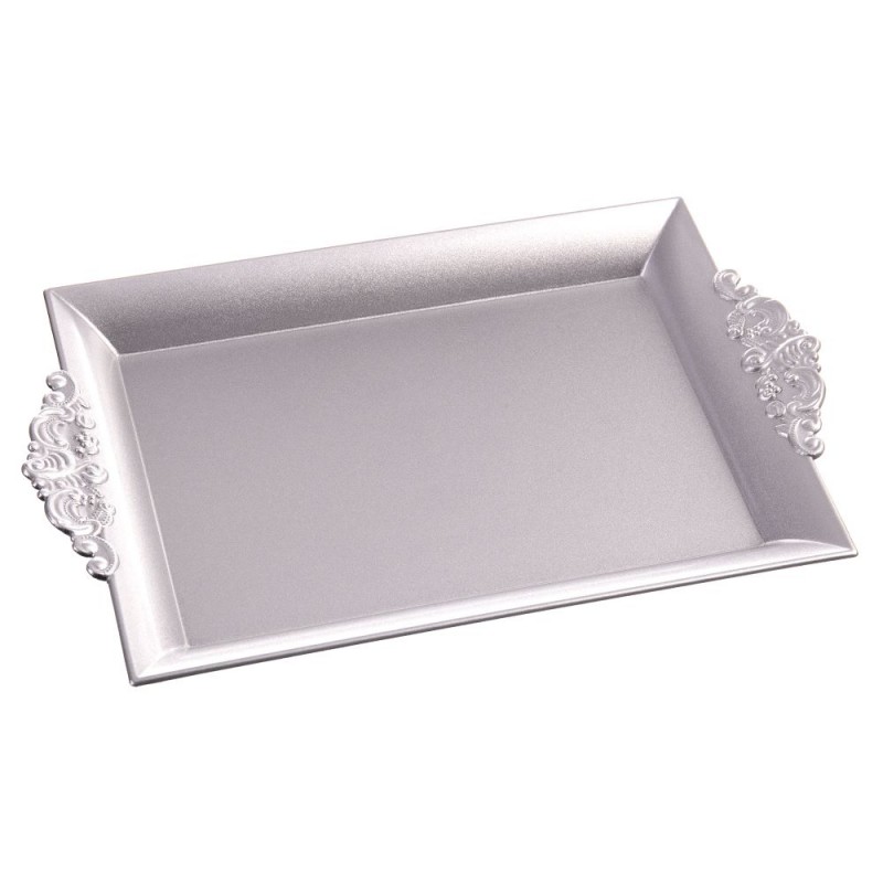 Bandeja rectangular plata 32 x 20 x 3 cm