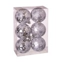 Bolas estrellas plata