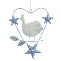 Colgante pájaro azul 12 50 x 10 cm