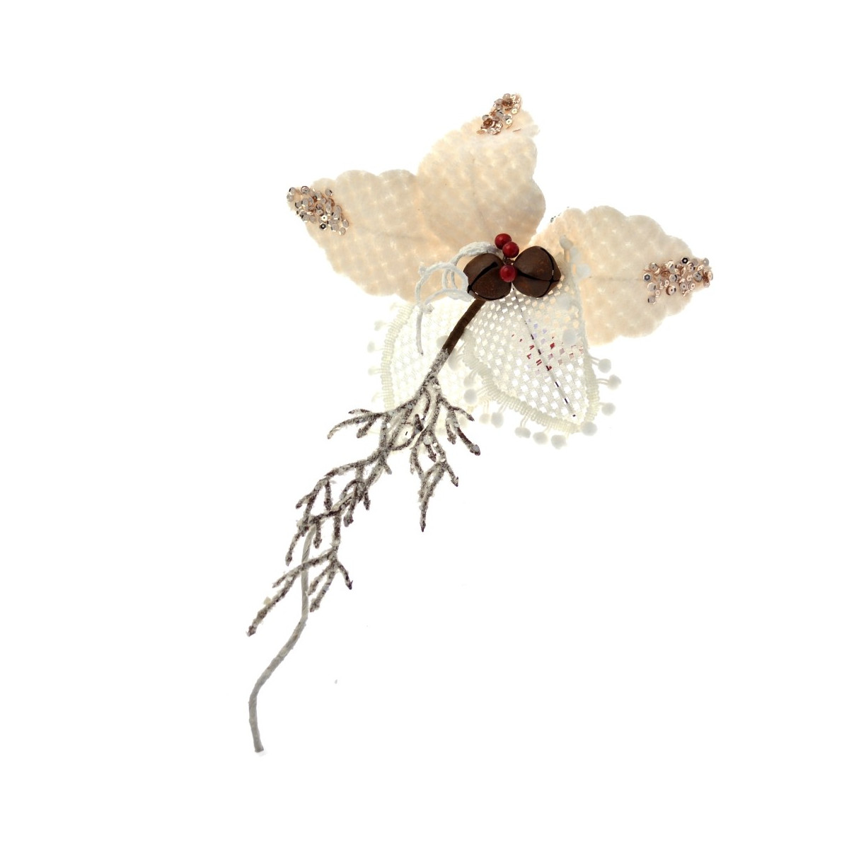 Poinsettia con clip