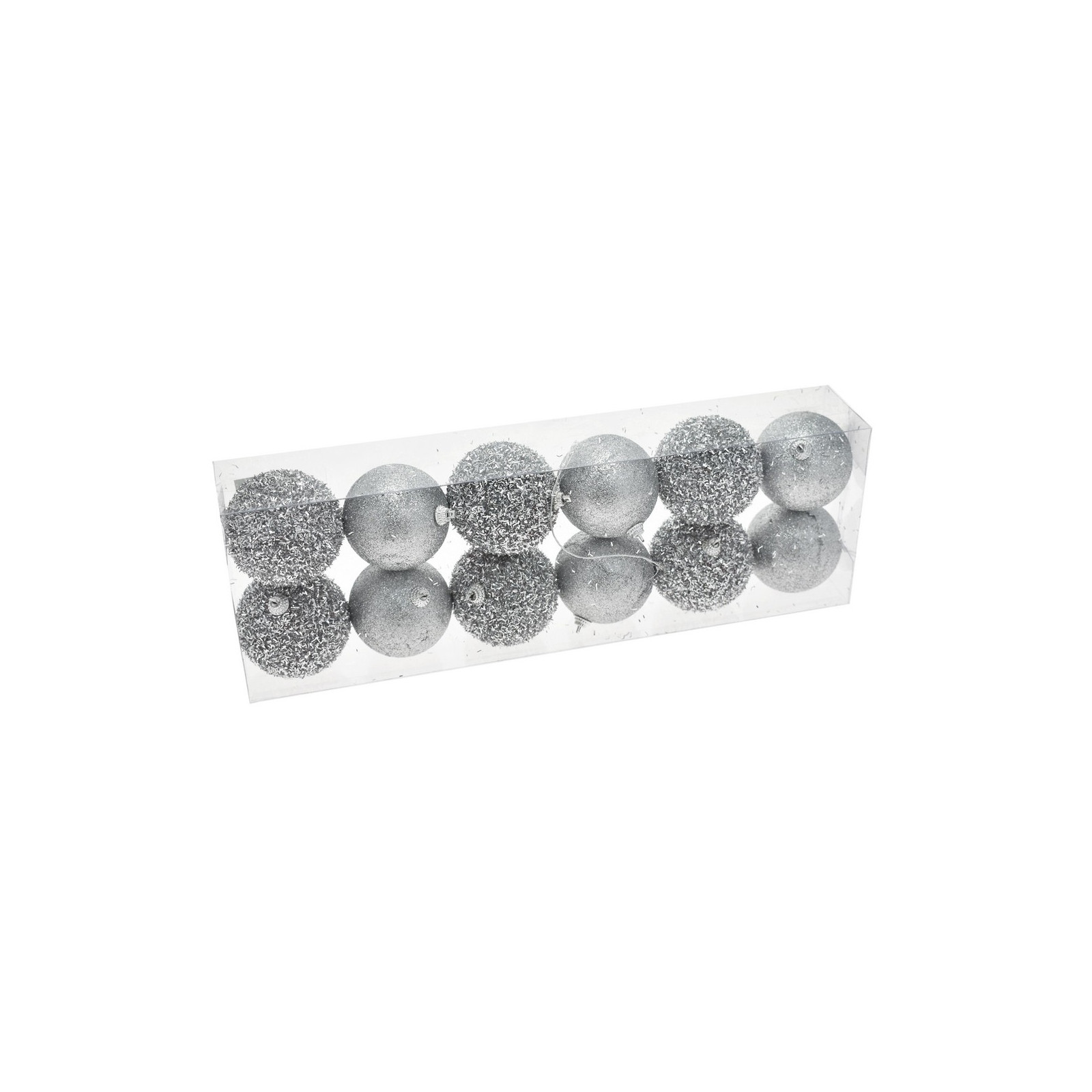 S 12 bolas plata 7 x 7 x 7 cm