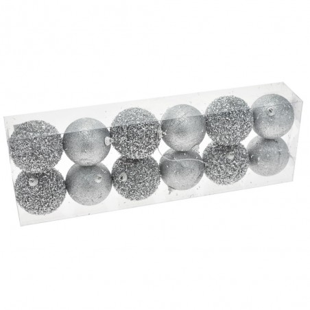 S 12 Bolas Plata 7 X 7 X 7 Cm