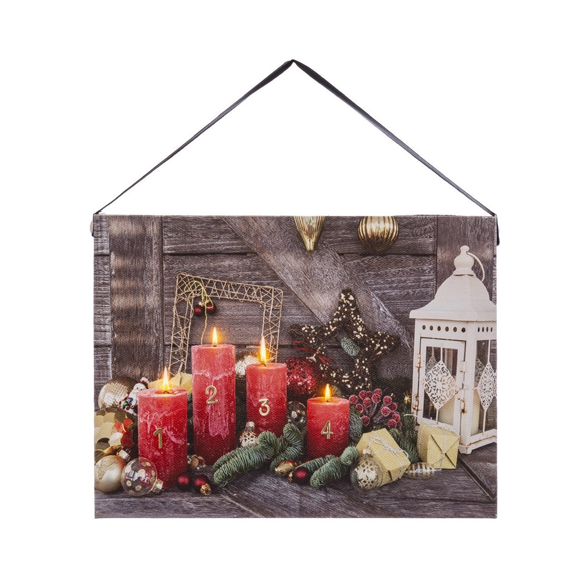 Cuadro 4 luces led 20 x 15 x 1 80 cm