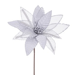 Flor ''poinsettia'' plata 50 x 28 cm