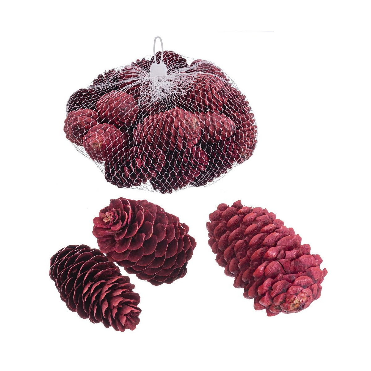Bolsa 200 gr piñas medianas rojo