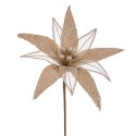 Flor ''poinsettia'' Tejido Champán 30 X 65 Cm