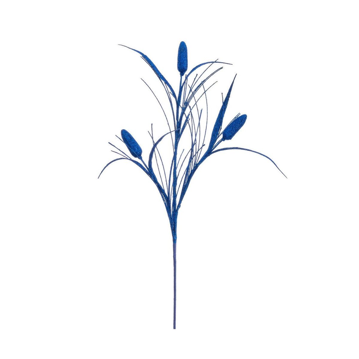 Rama purpurina plástico azul 60 cm