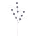 Rama purpurina plástico plata 70 cm