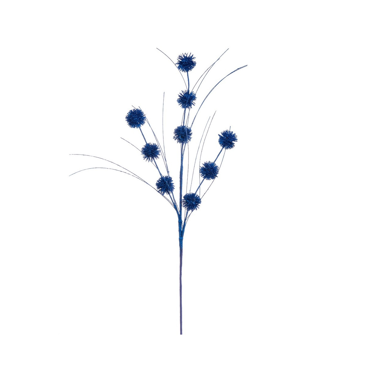 Rama purpurina plástico azul 70 cm